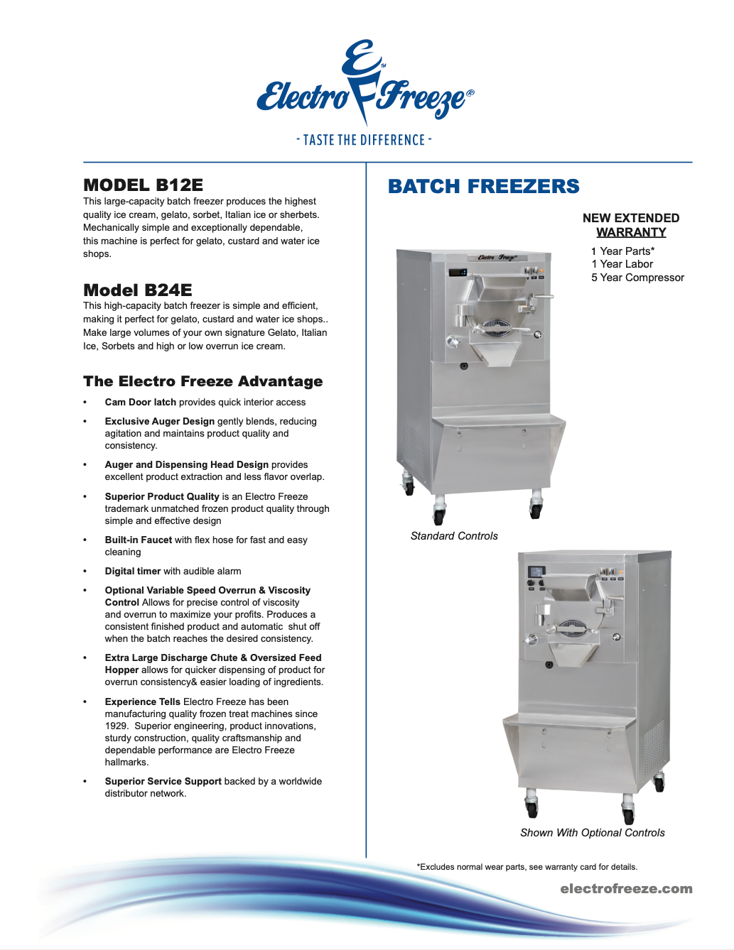 B24E 26 Quart High Capacity Batch Freezer